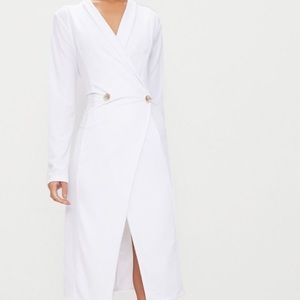 White button down dress from Pretty Little Things.